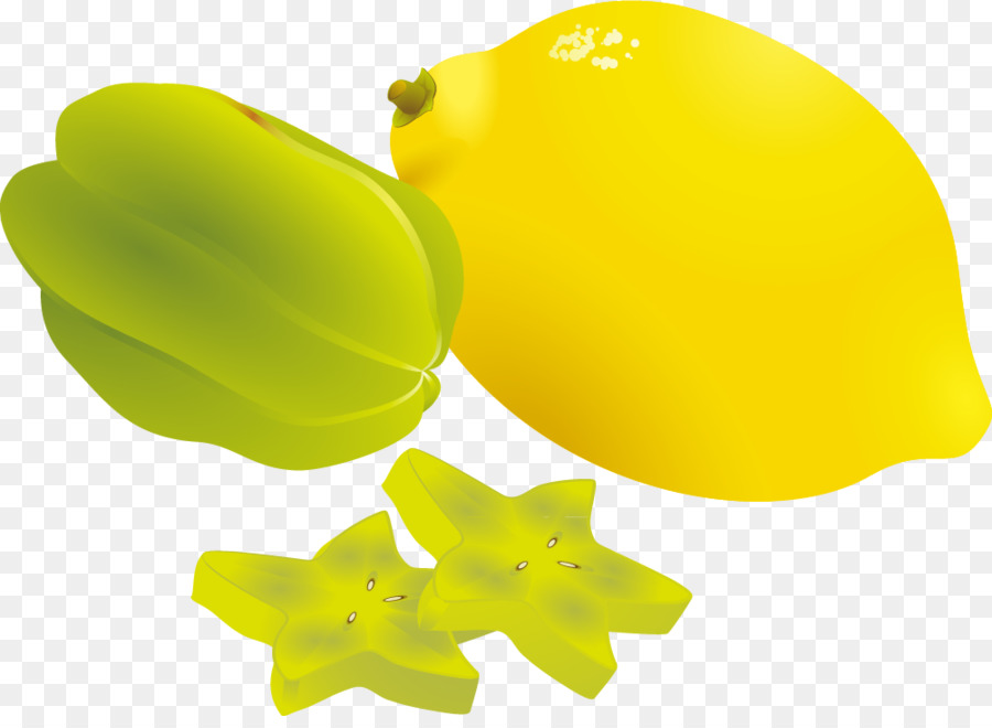 Citron Et Carambole，Fruit PNG