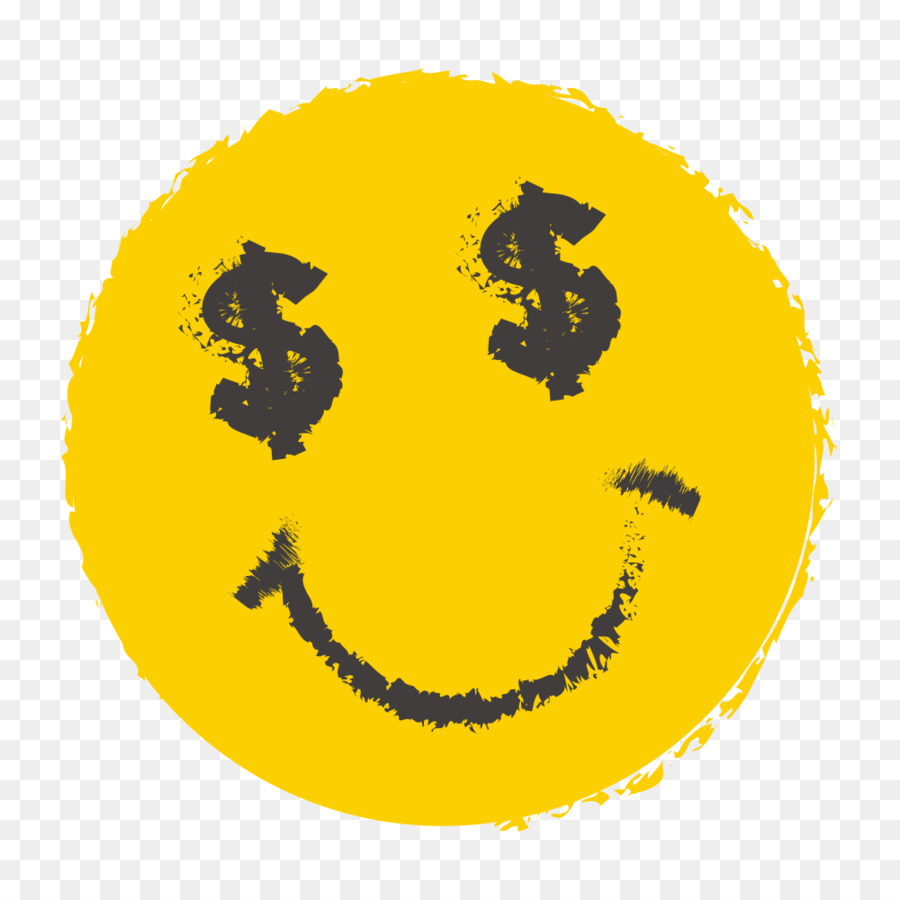 Visage Souriant，Signes De Dollars PNG