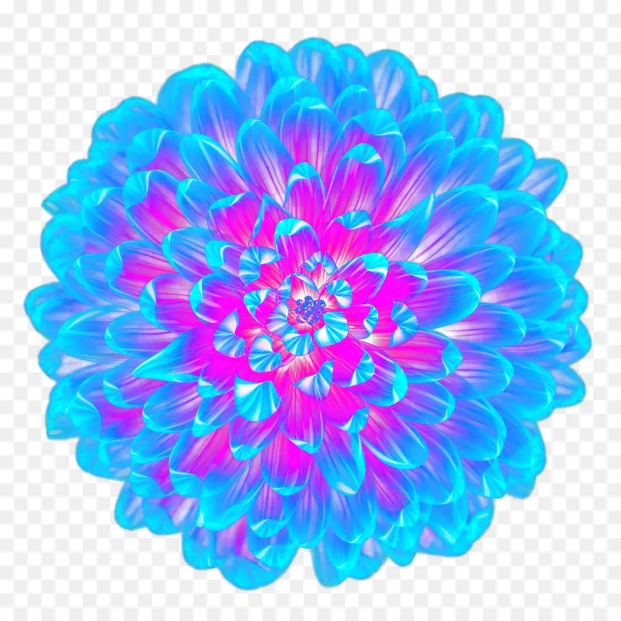 Fleur Abstraite Colorée，Conception PNG