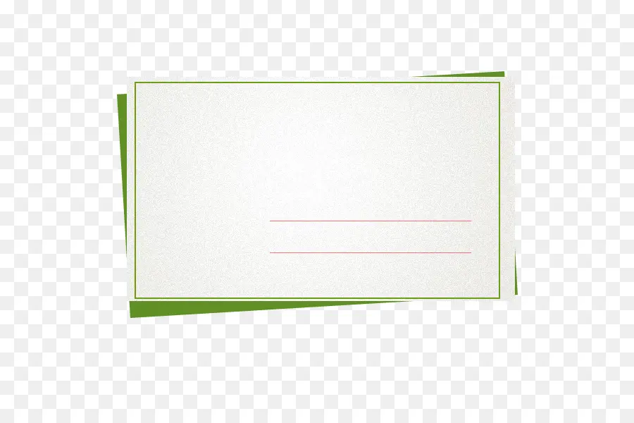 Carte Vierge，Bordure Verte PNG