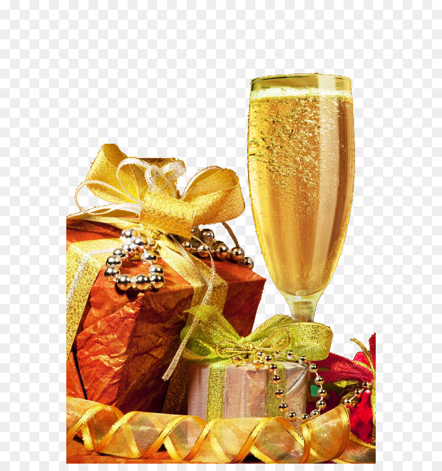 Champagne Et Cadeaux，Champagne PNG