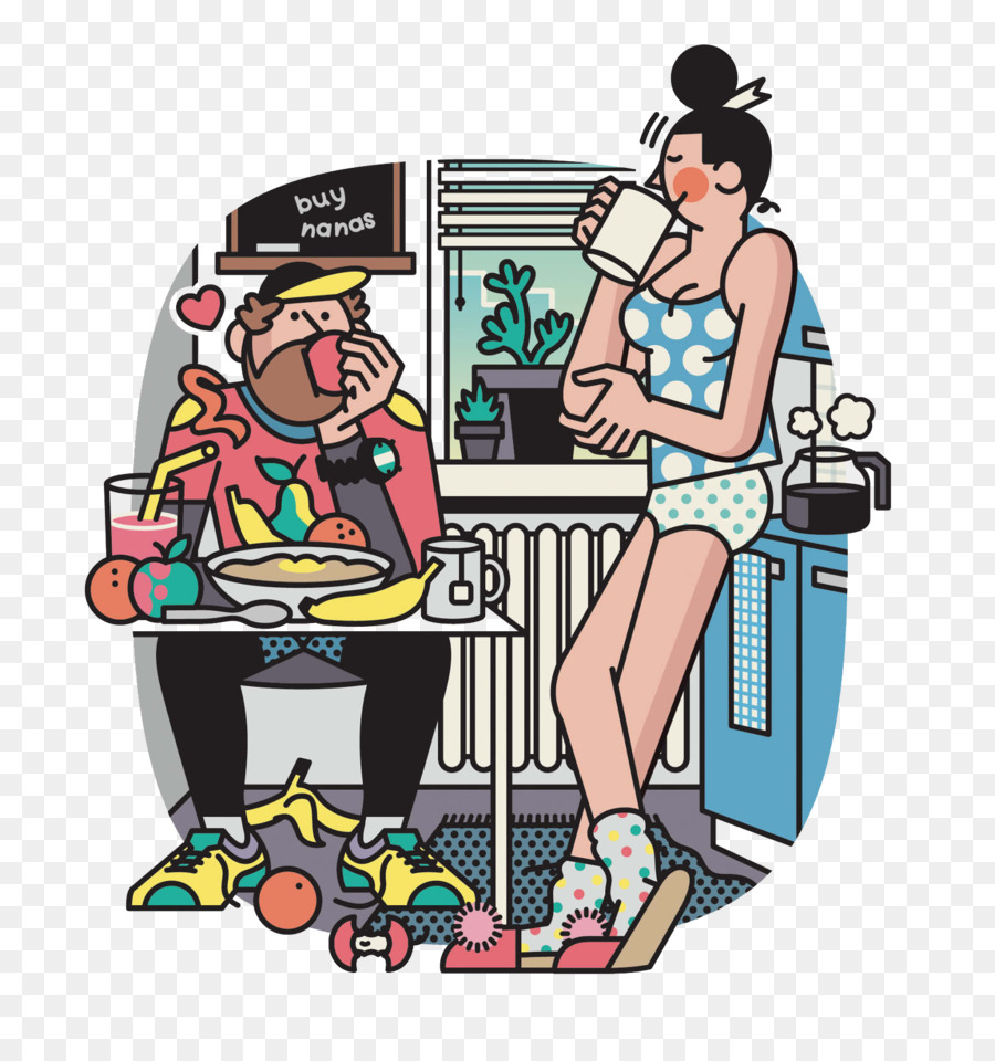 Couple，Petit Déjeuner PNG