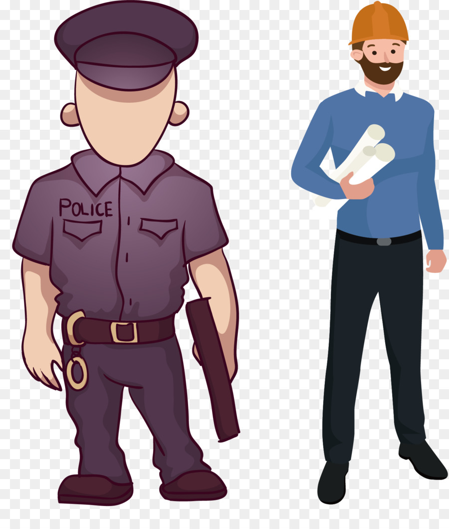 Police Et Travailleur，Uniforme PNG