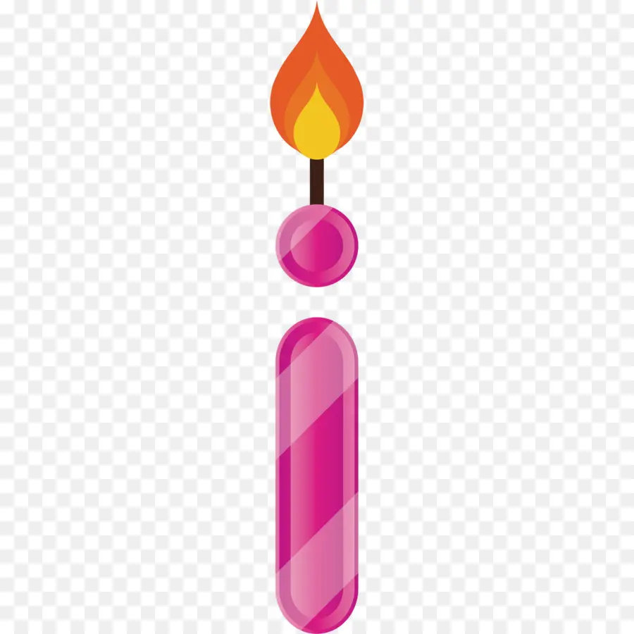 Bougie Rose，Flamme PNG