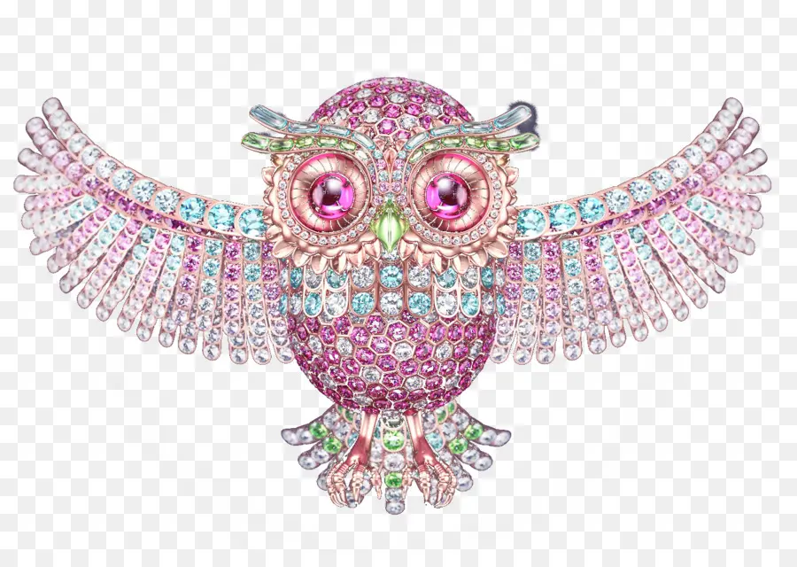 Hibou Décoratif，Bijoux PNG