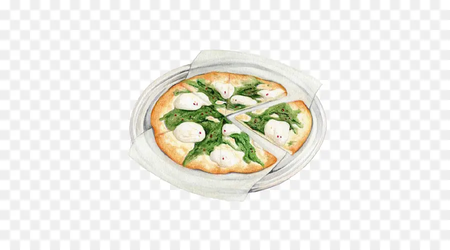 Pizza Aux Légumes Verts，Pizza PNG