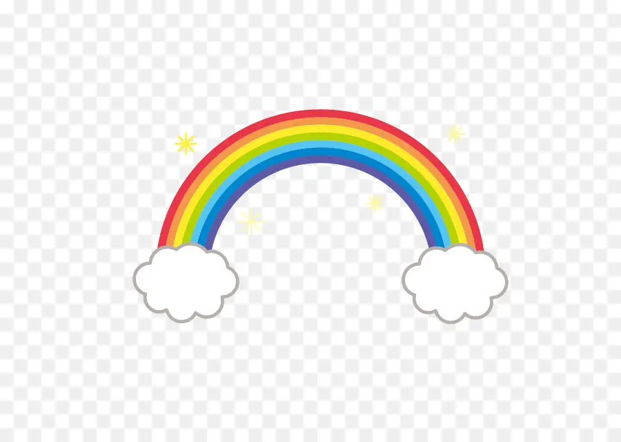 Arc En Ciel Et Nuages，Ciel PNG