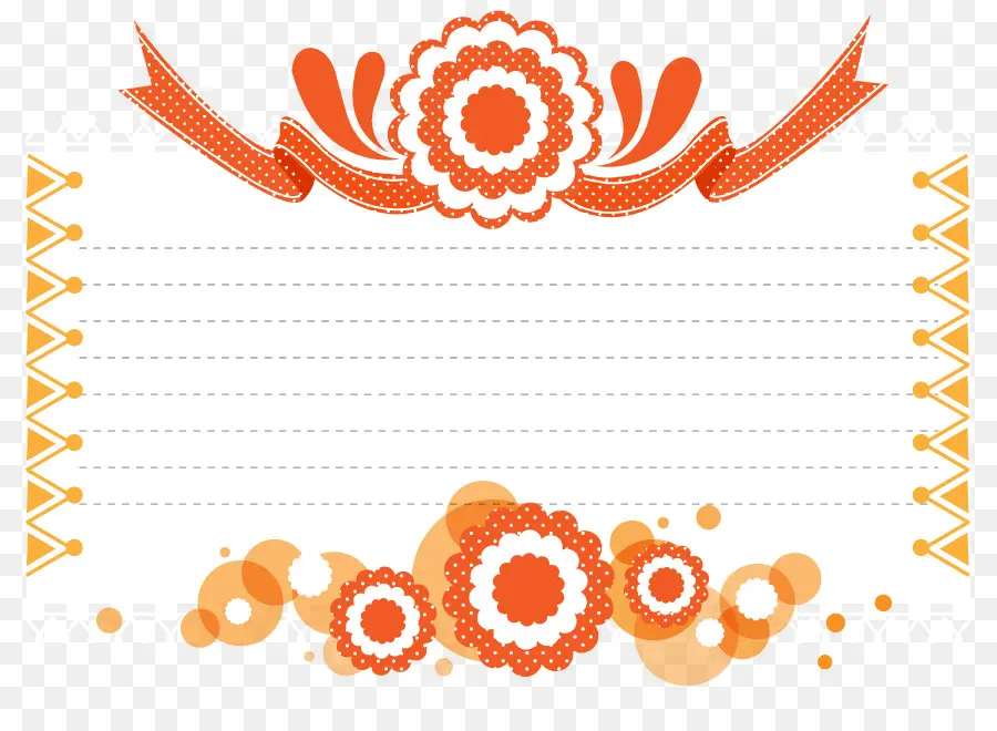 Cadre Décoratif，Fleurs PNG