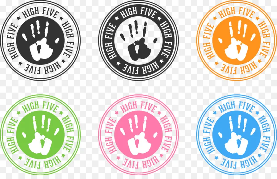 Timbres High Five，Empreinte De Main PNG