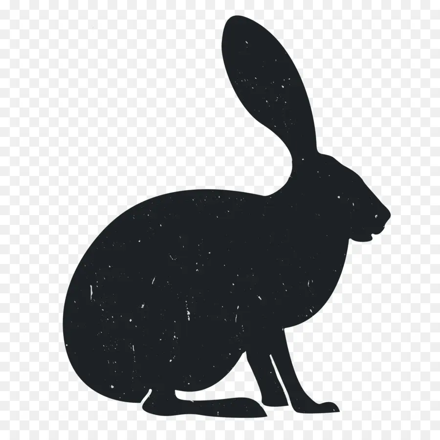 Silhouette De Lapin，Lièvre PNG