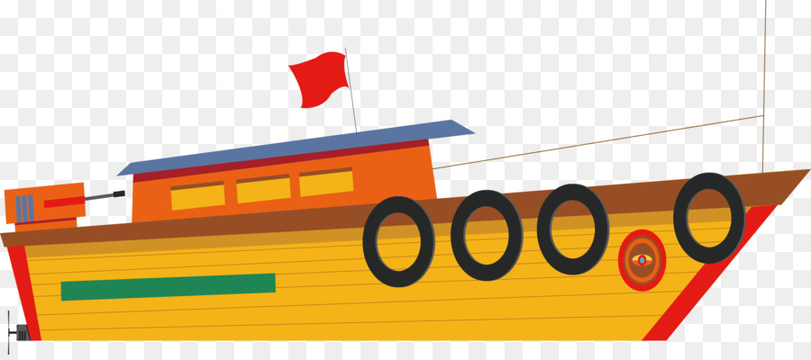 Conception à Plat，Bateau De Pêche PNG