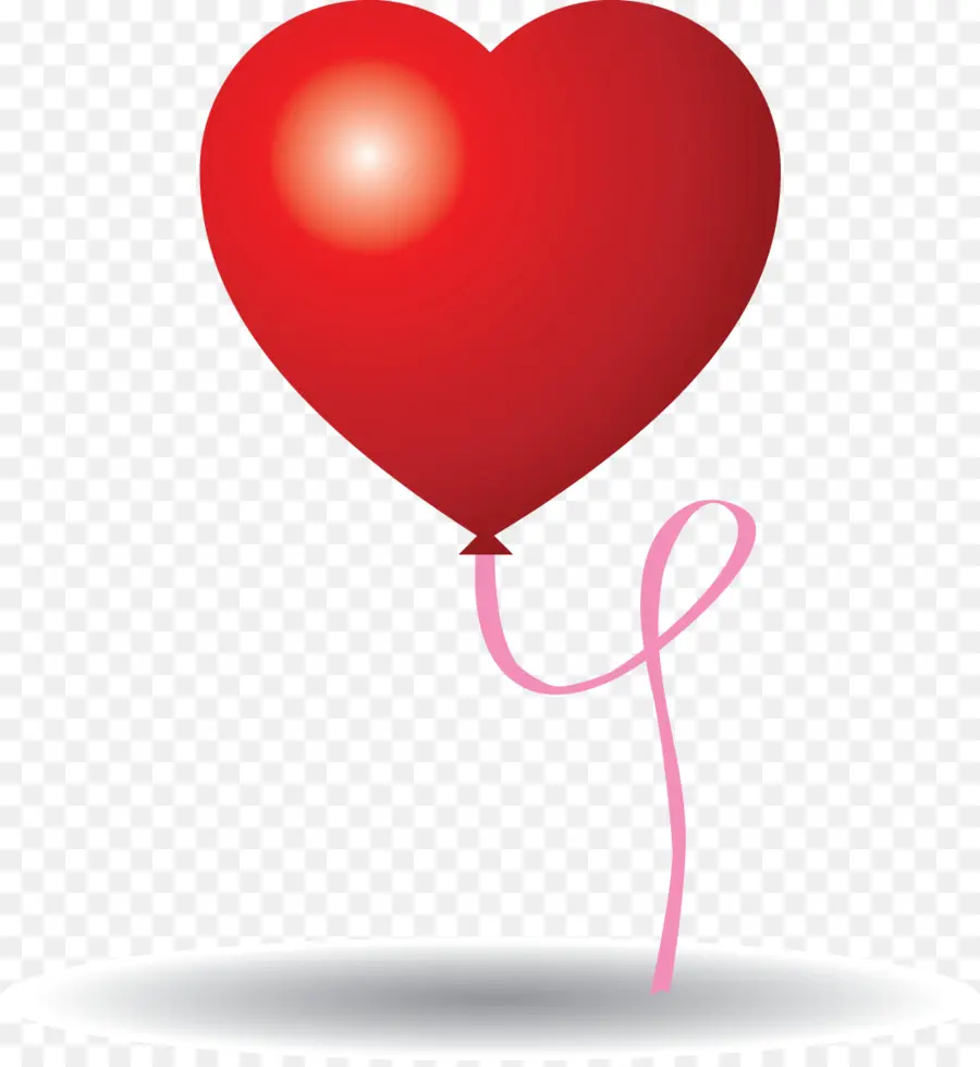 Ballon Coeur，Rouge PNG