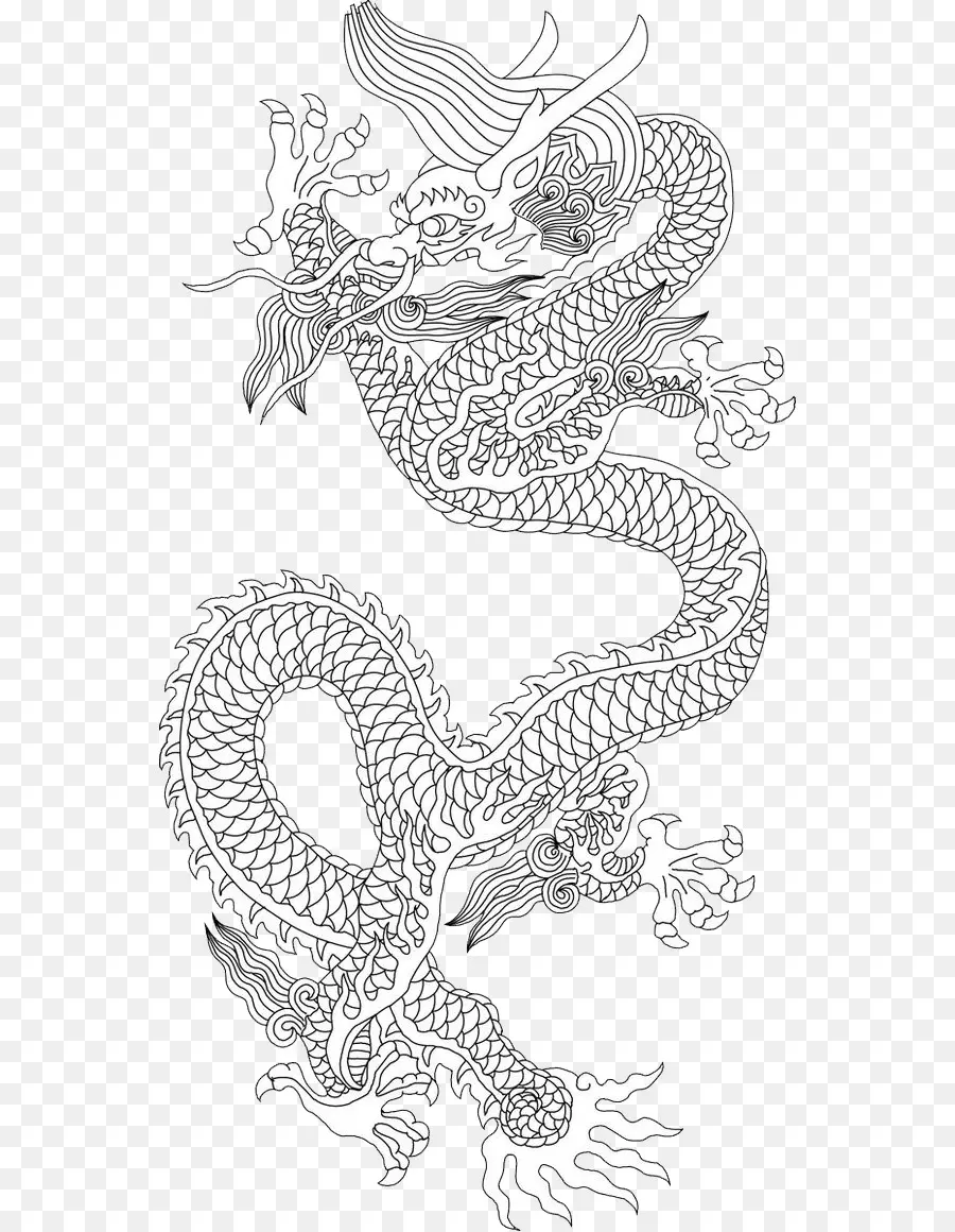 Dragon Chinois，Euclidienne Du Vecteur PNG