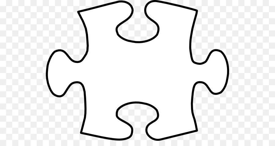 Pièce De Puzzle，Noir PNG