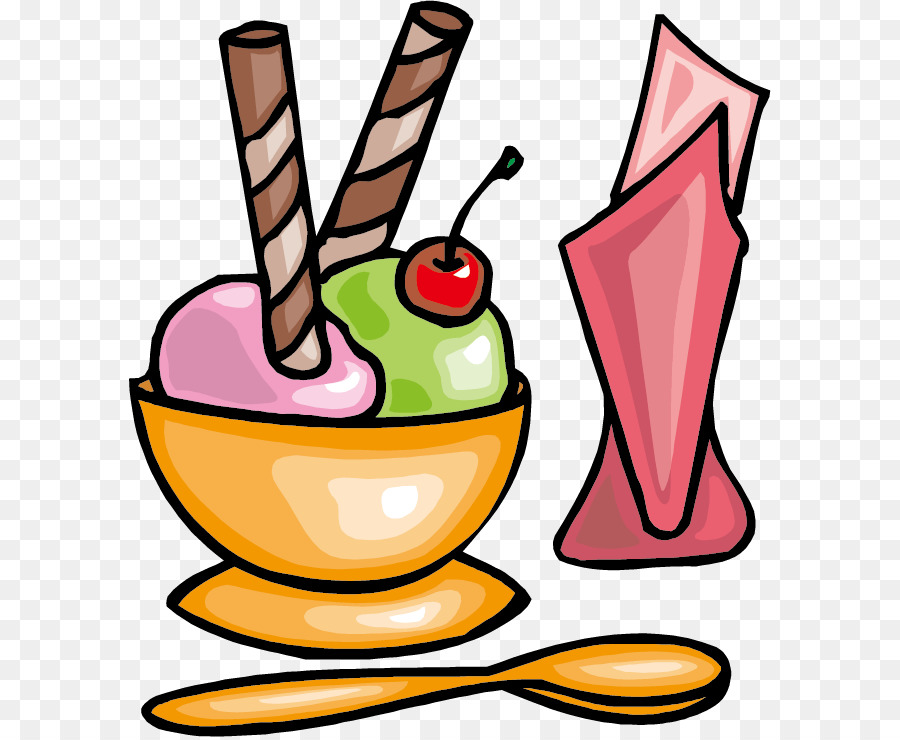 Crème Glacée，Sundae PNG