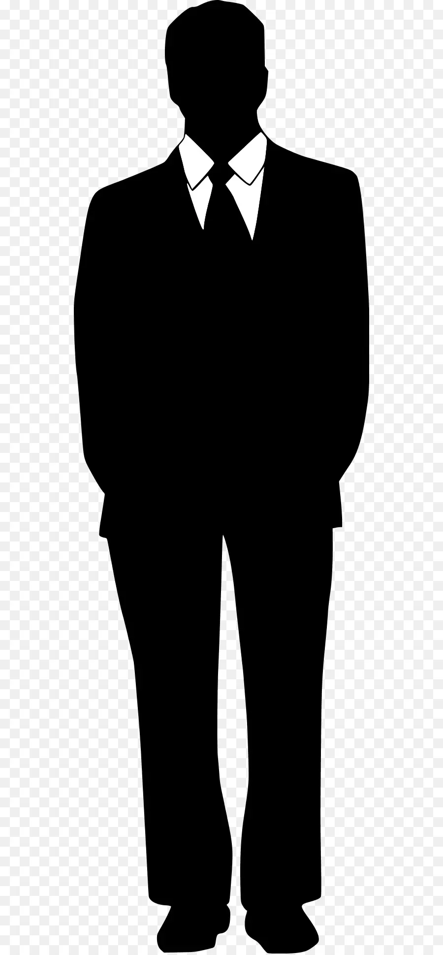 Silhouette D'homme D'affaires，Costume PNG