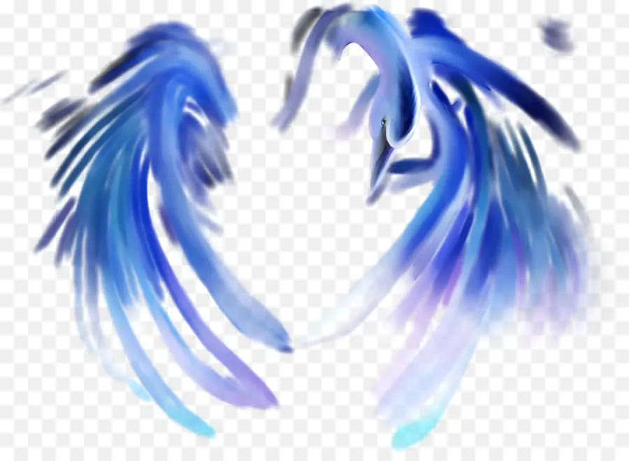 Ailes Bleues，Plumes PNG