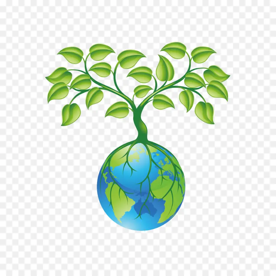 Terre Avec Arbre，Feuilles PNG