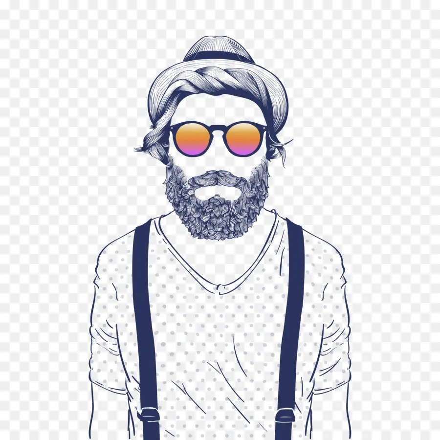 Hipster，Illustration Courante PNG