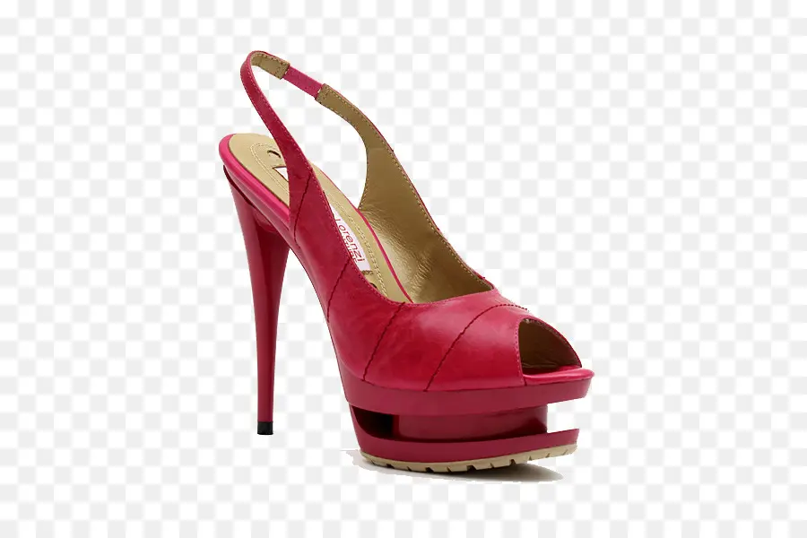 Chaussure à Talons Hauts，Rouge PNG