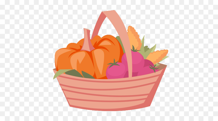 Panier De Légumes，Citrouille PNG