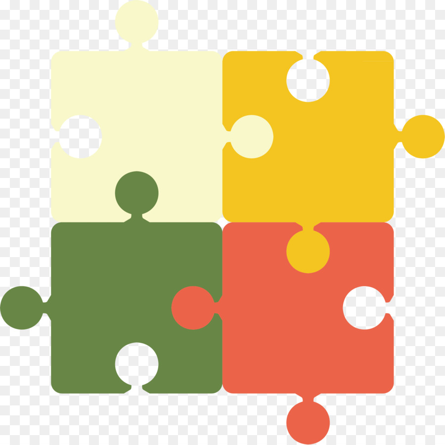 Pièces De Puzzle，Coloré PNG