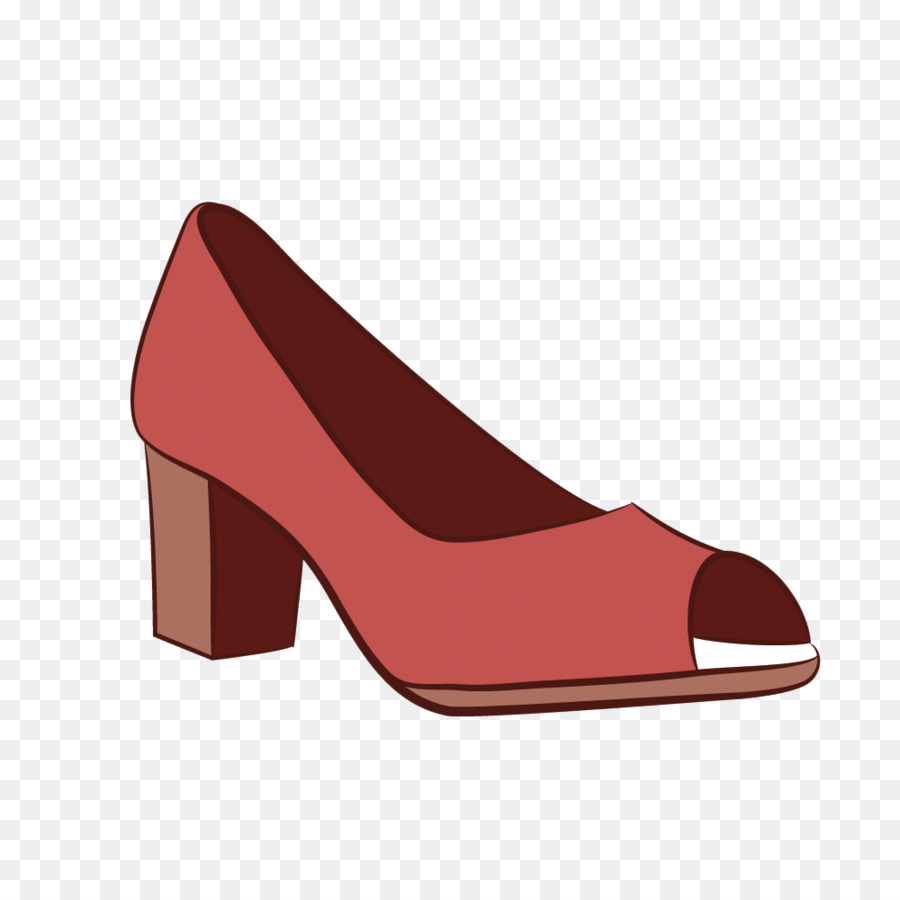 Sandale Rouge，Chaussure PNG