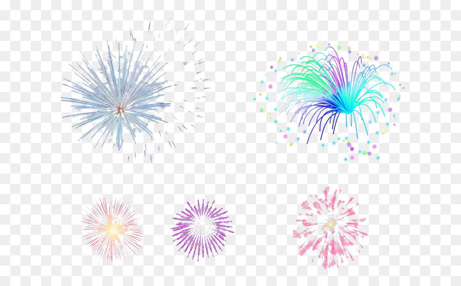 Feux D'artifice Colorés，Célébration PNG