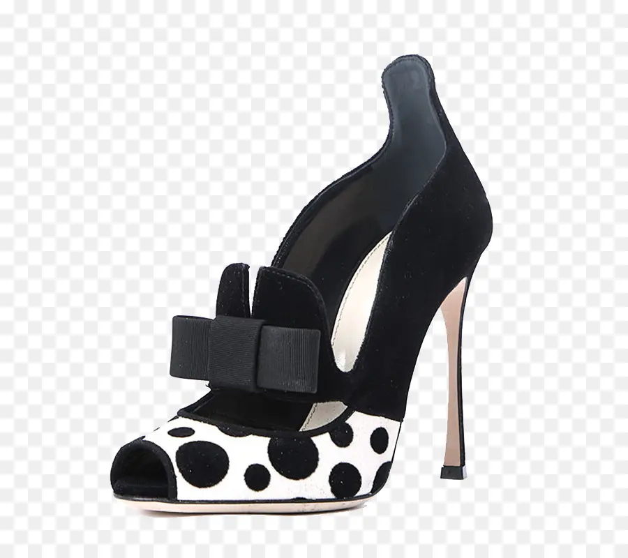 Chaussure à Talons Hauts，Pois PNG