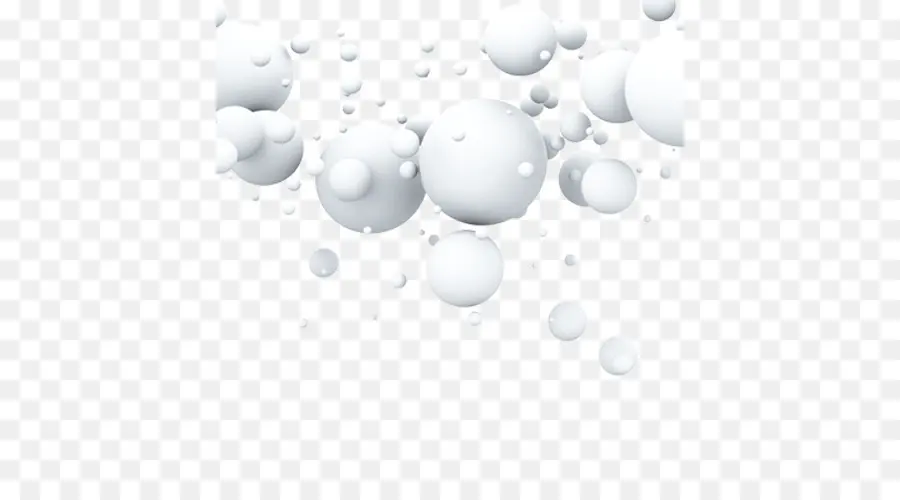 Sphères Blanches，Bulles PNG