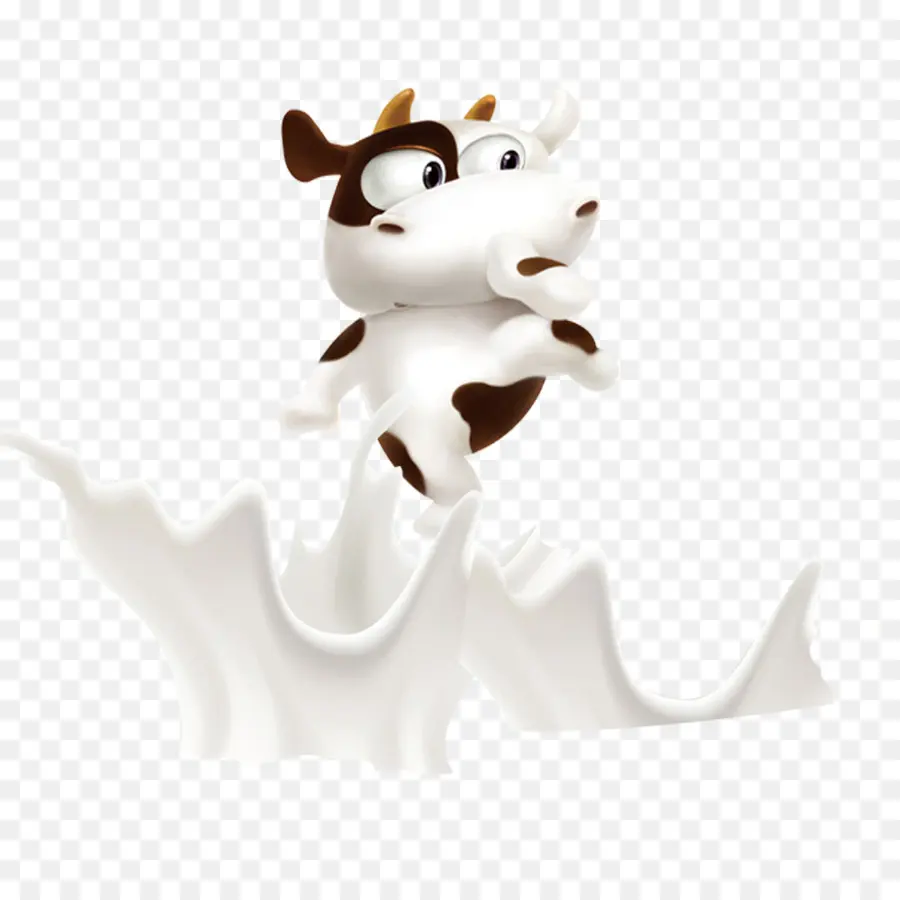 Vache De Dessin Animé，Lait PNG