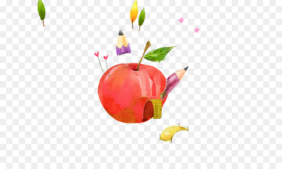 Pomme，Crayon PNG