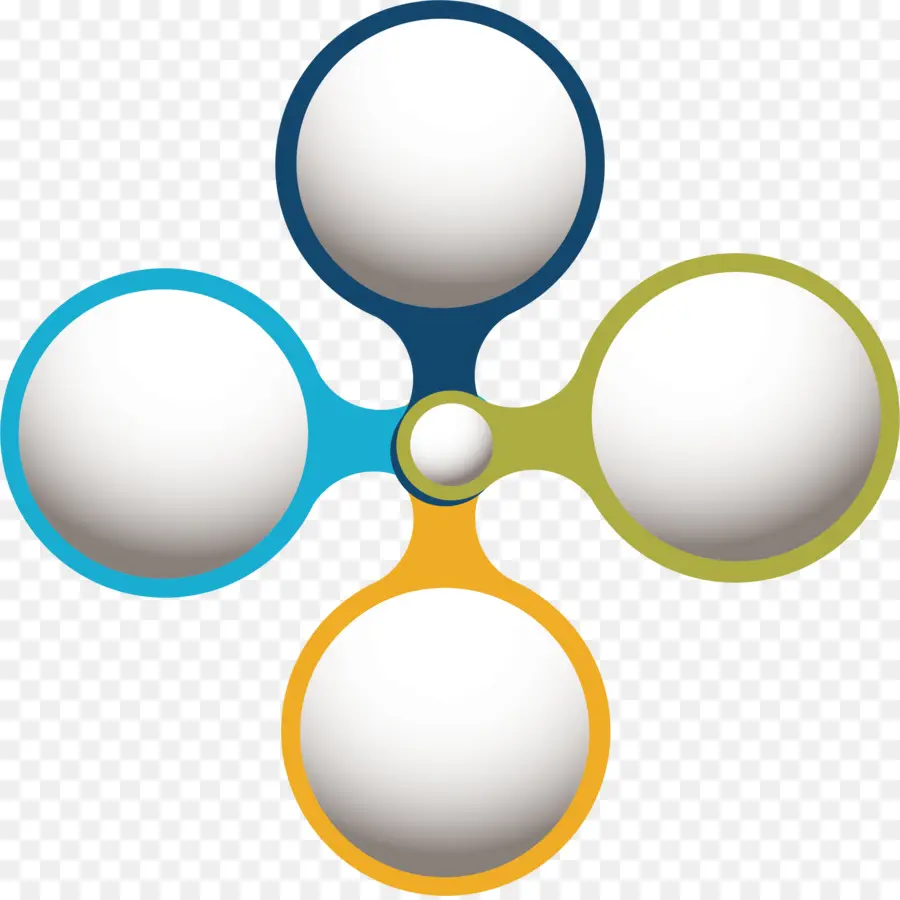 Quatre Cercles Connectés，Cercles PNG