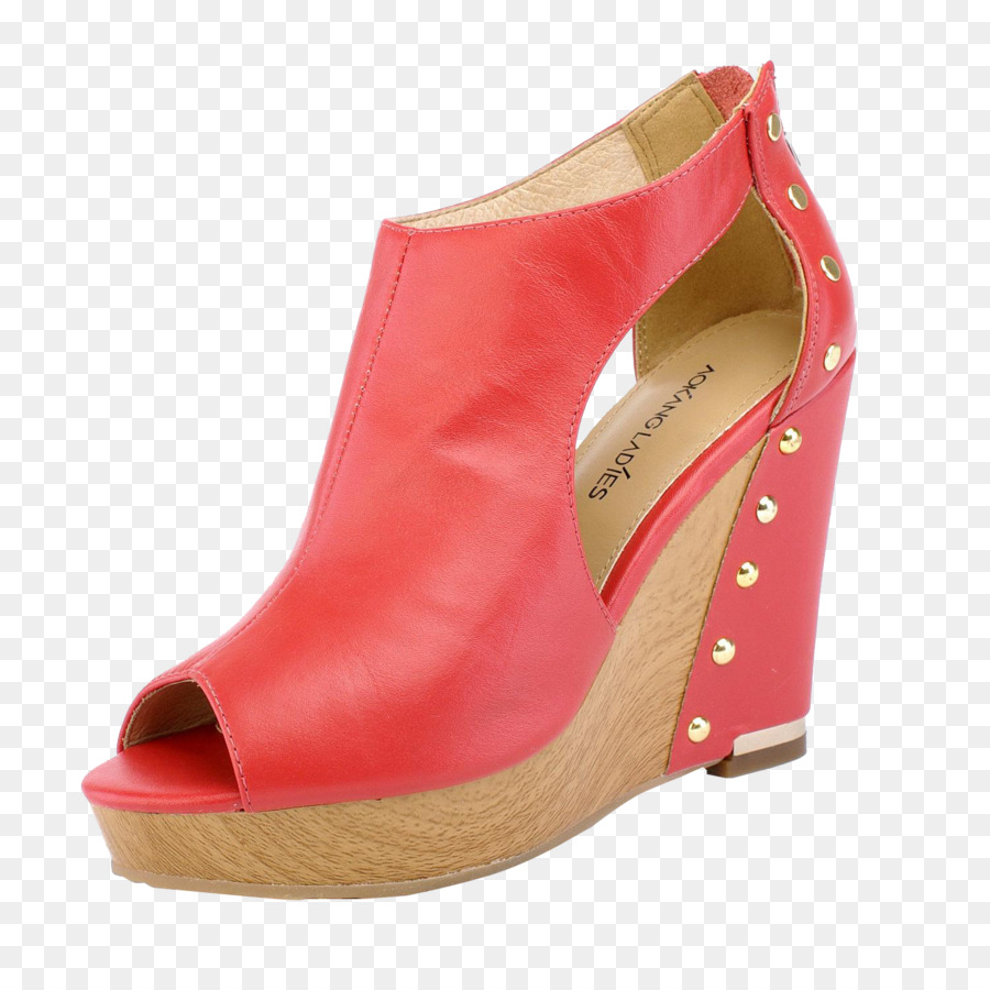 Chaussure Compensée Rouge，Chaussure PNG