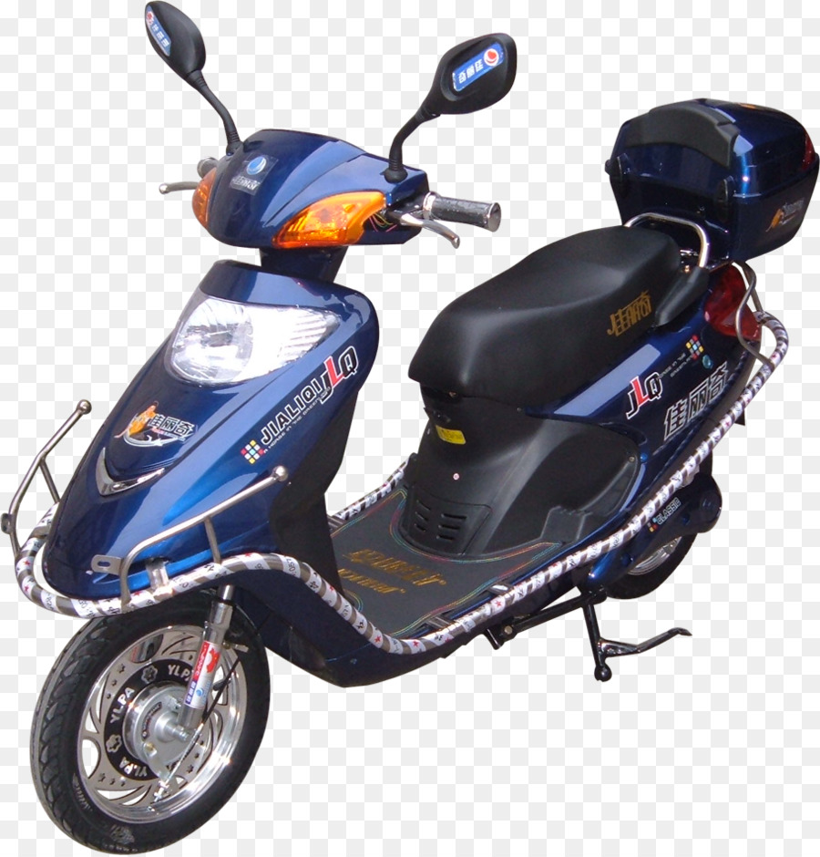 Trottinette Bleue，Moto PNG