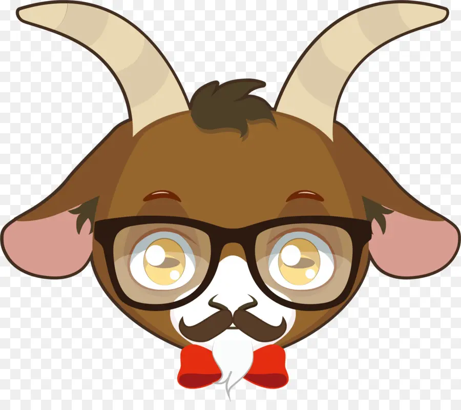 Chèvre，Lunettes PNG