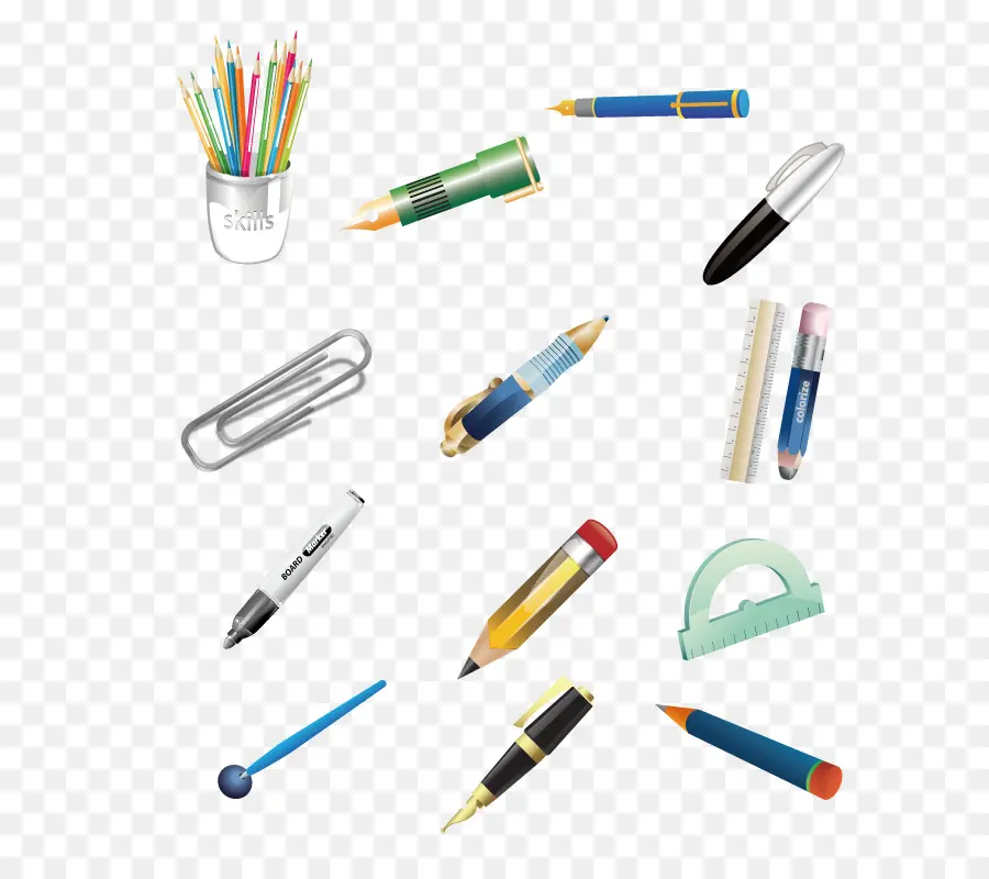 Papeterie，Crayons PNG