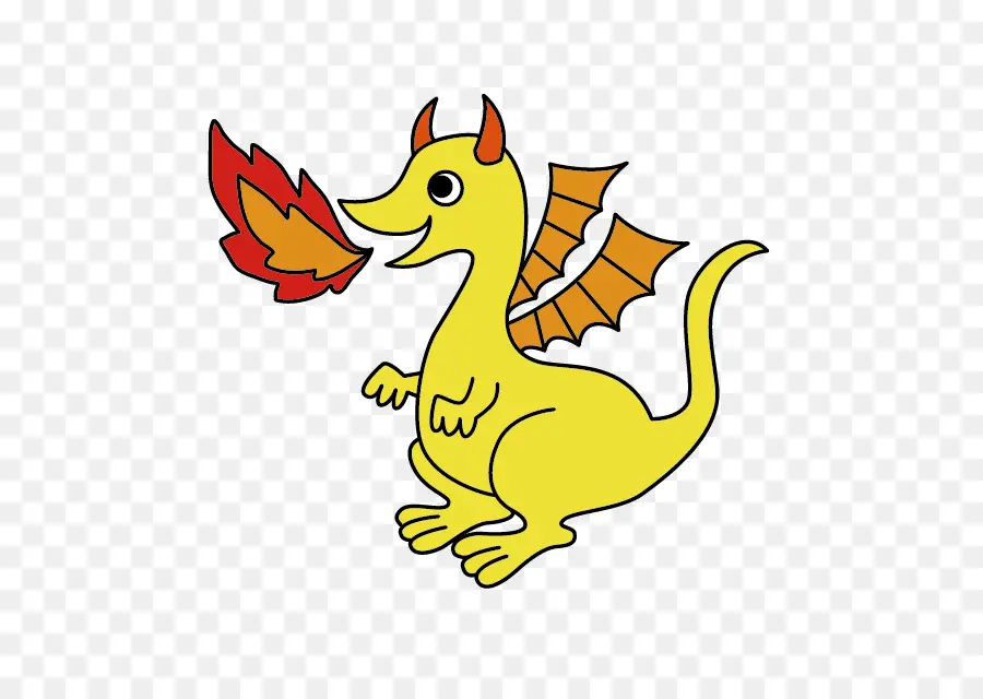 Dragon Jaune，Feu PNG