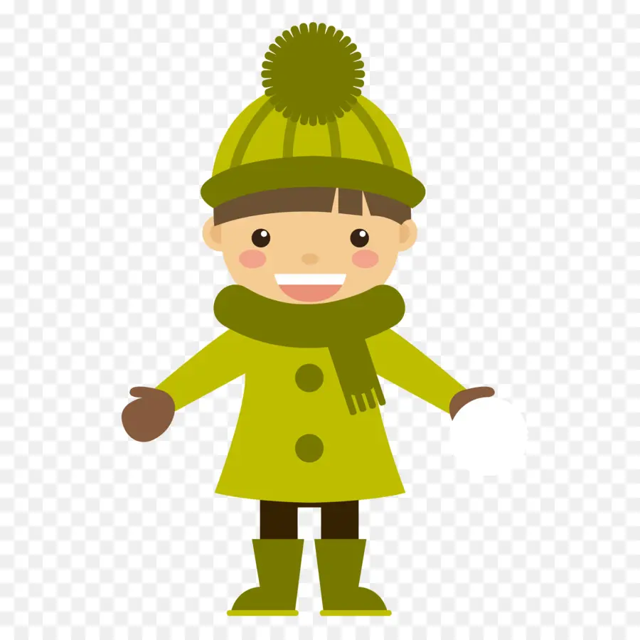 Enfant En Vêtements D'hiver，Hiver PNG