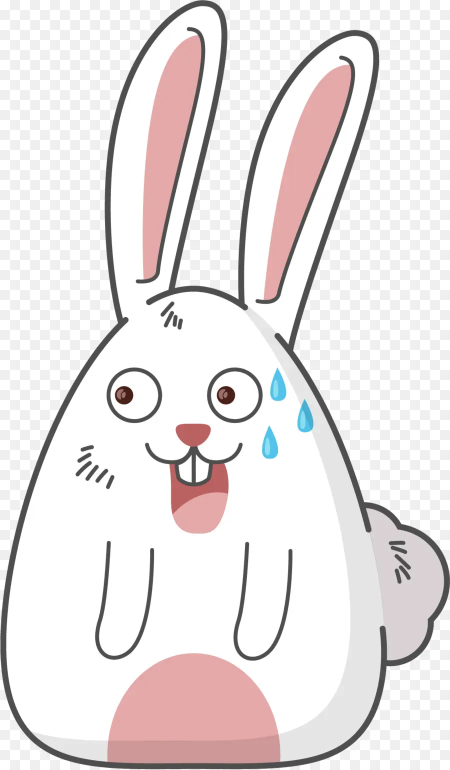 Lapin Blanc，Dessin Animé PNG