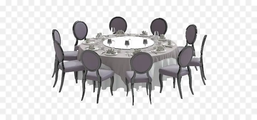 Table Ronde，Chaises PNG