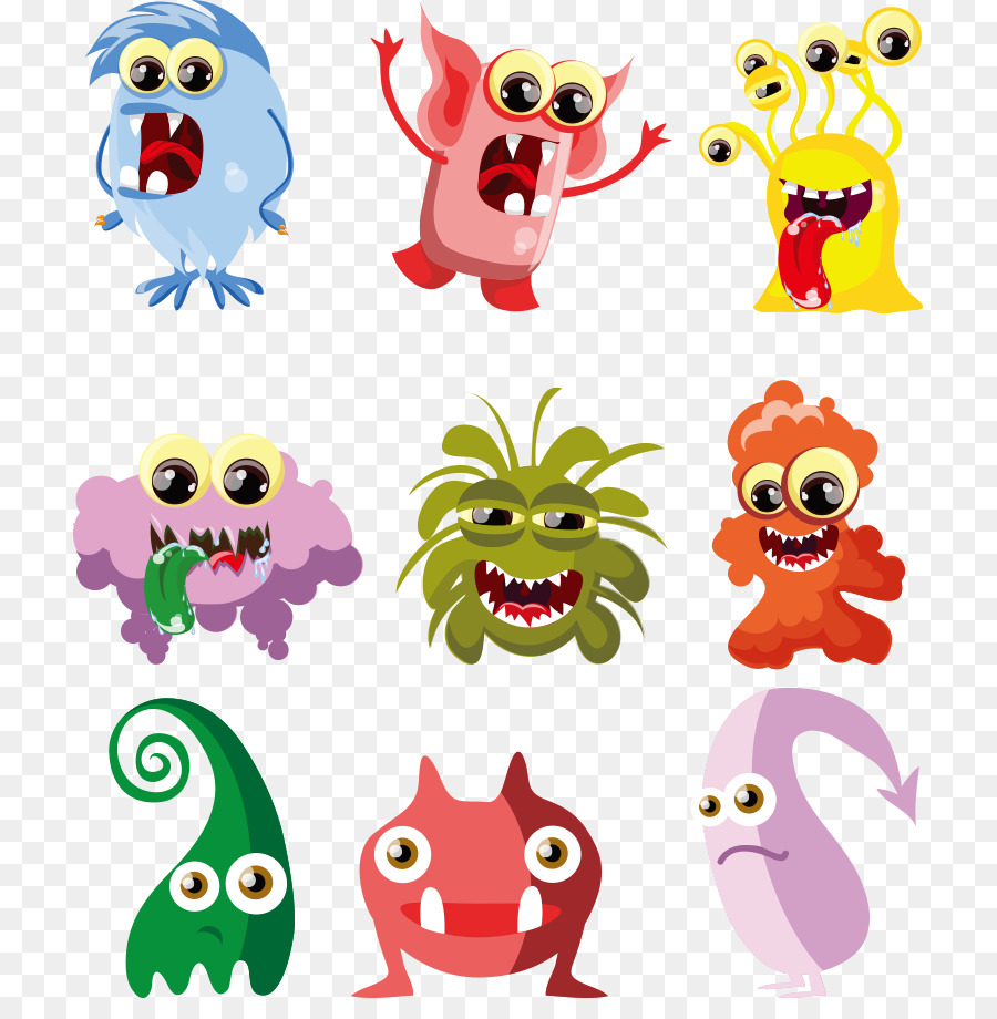 Monstres De Dessins Animés，Créatures PNG