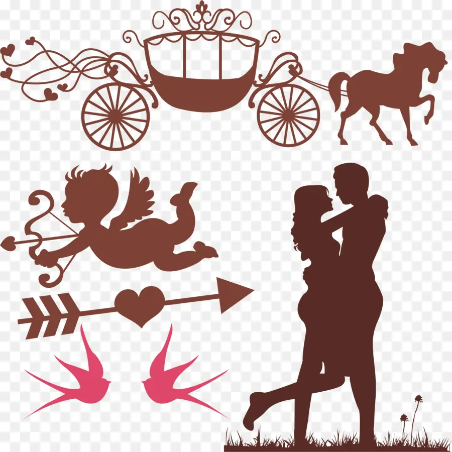 Romantique，Couple PNG