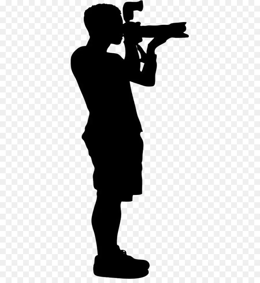 Photographe Silhouette，Caméra PNG