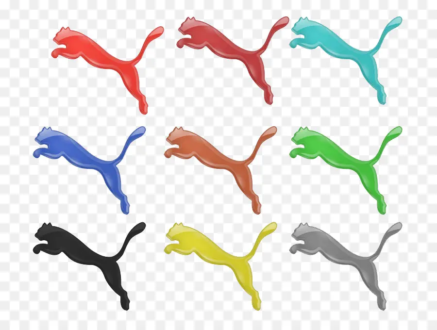 Logos Puma Colorés，Marque PNG