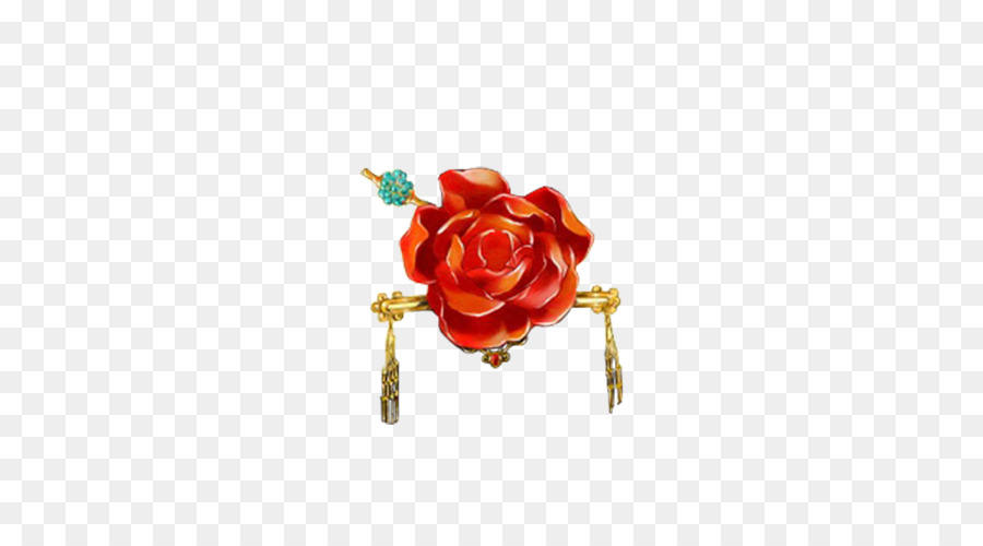 Rouge，Roses De Jardin PNG
