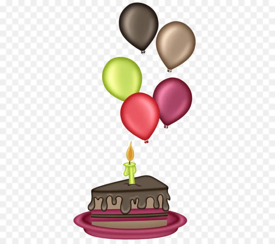 Gâteau D'anniversaire，Des Ballons PNG