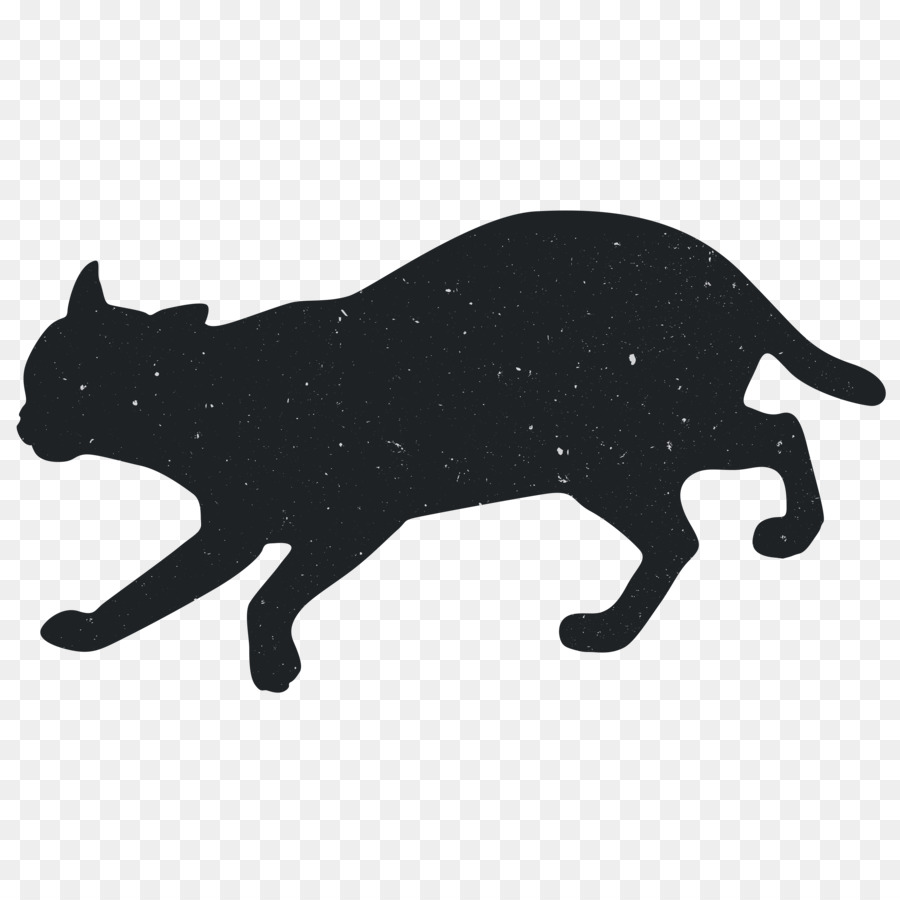 Silhouette De Chat，Animal De Compagnie PNG