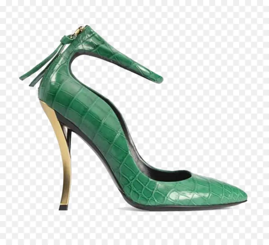 Chaussure Verte à Talons Hauts，Mode PNG