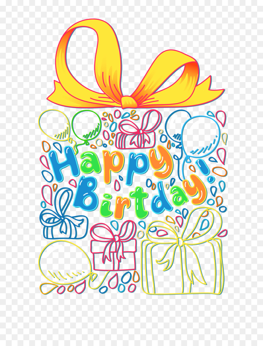 Carte D'anniversaire，Coloré PNG